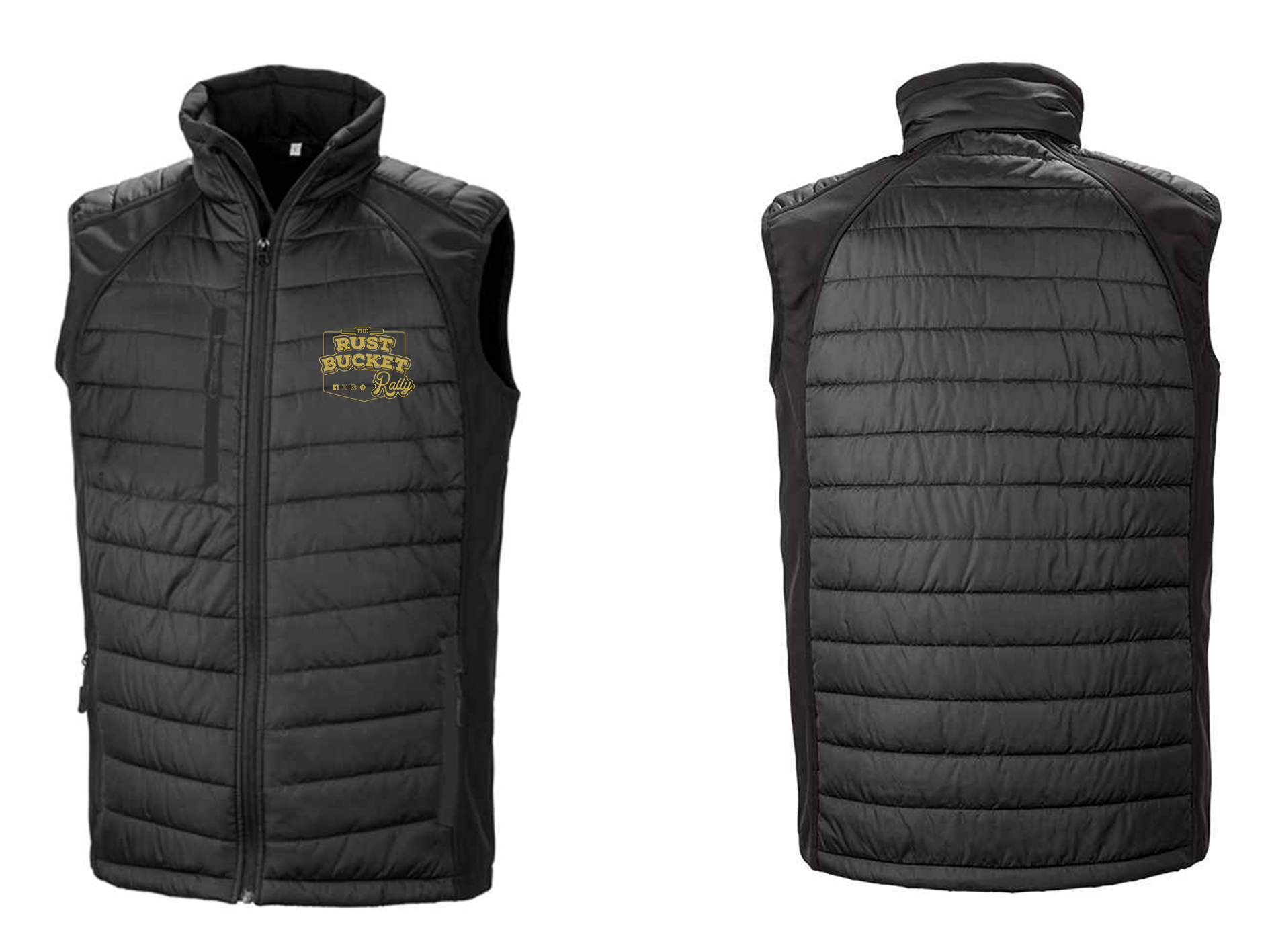 The Rust Bucket Rally Gilet - Black