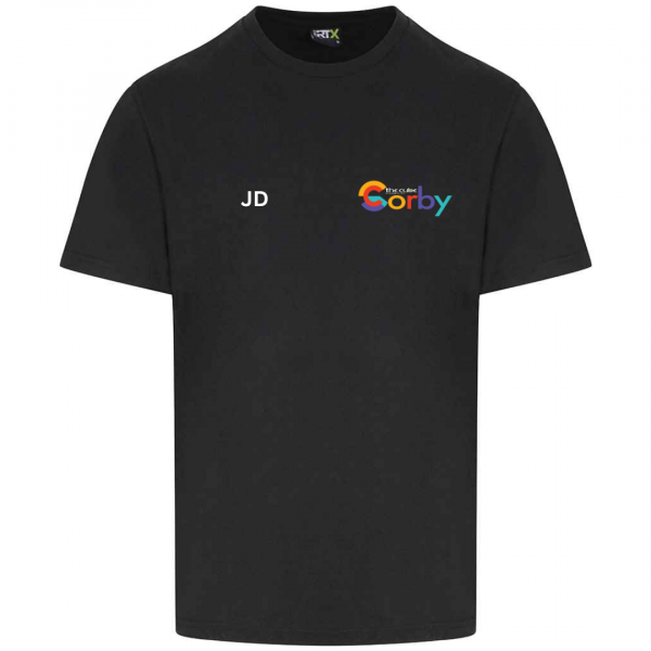 The Cube Corby T-Shirt (Black) – With Initials