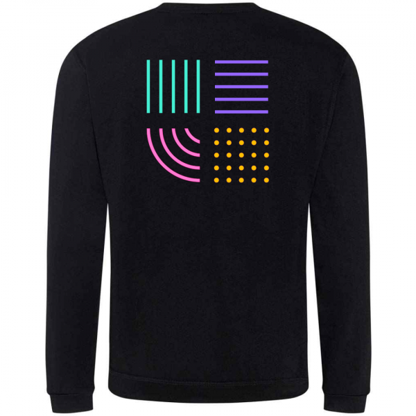 RX301 The Cube Art Collage Sweatshirt - No Initials - Image 2