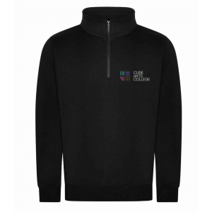 RX305 The Cube Art Collage Pro 1/4 Neck Zip Sweatshirt