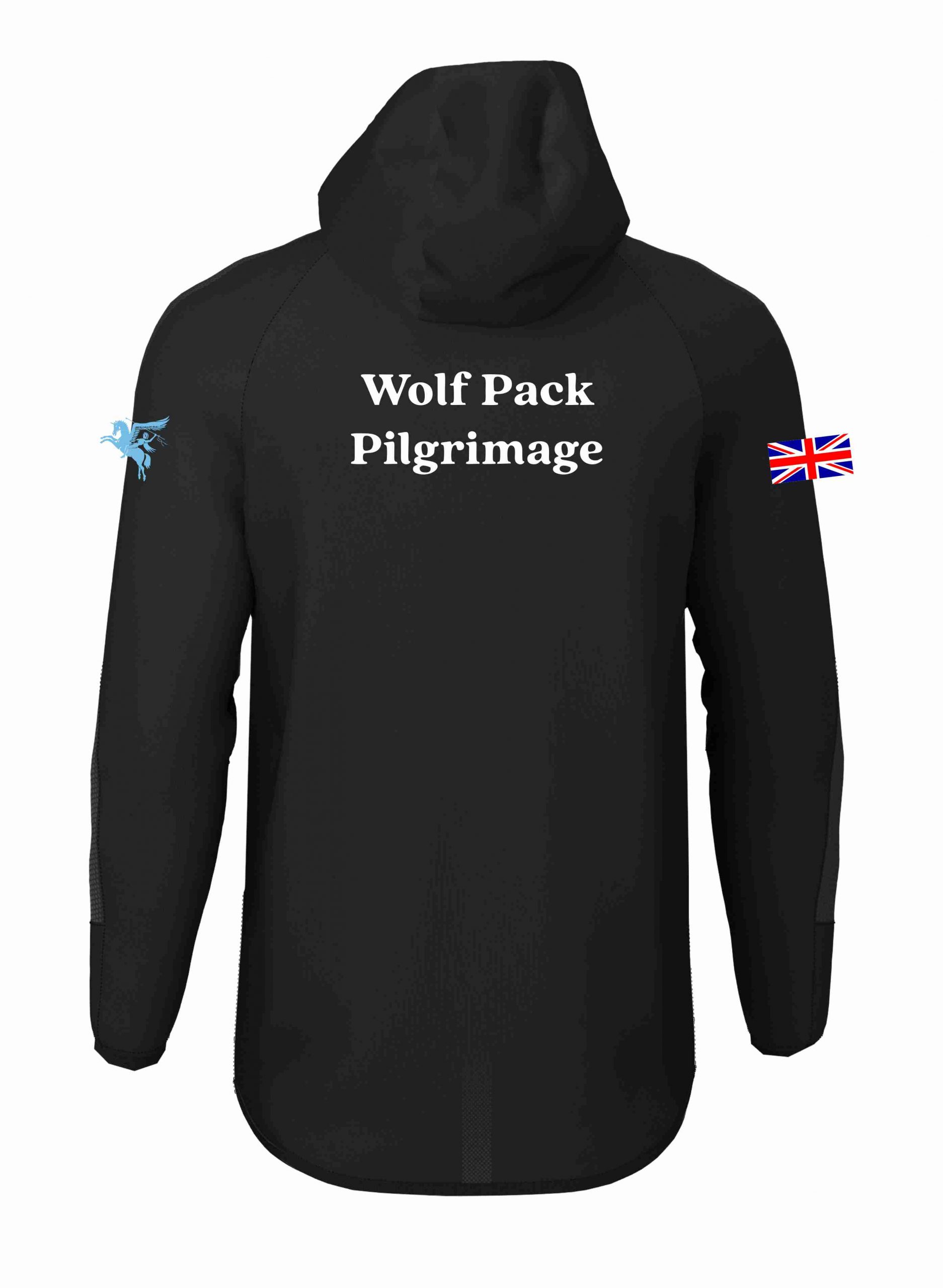 Wolf Pack Hooded Jacket - Black - Image 2