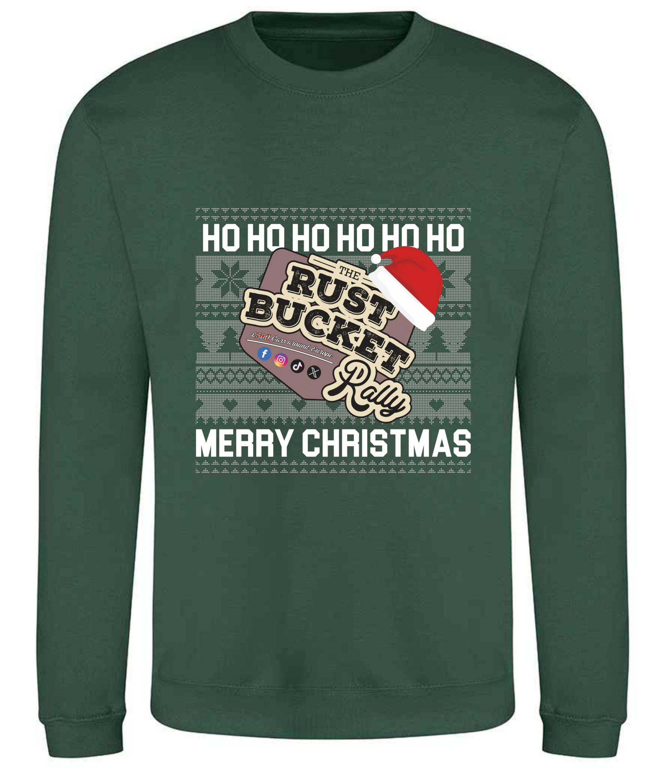 Rust Bucket Rally - Christmas Jumper - Green