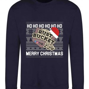 Rust Bucket Rally - Christmas Jumper - Navy